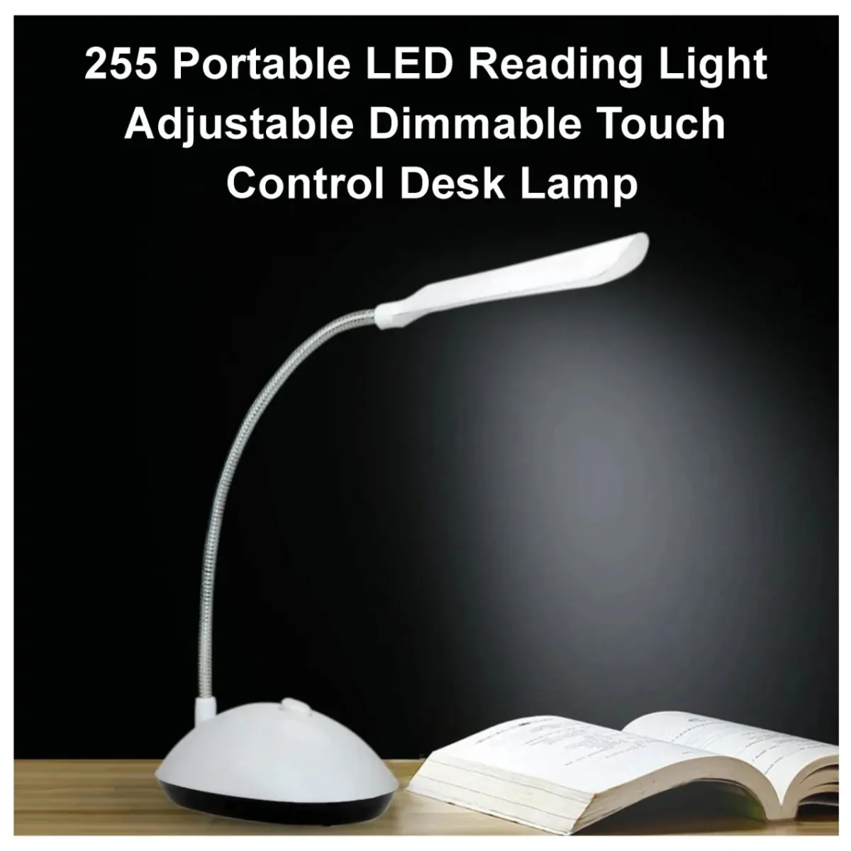 LED Desk Reading Lamp – USB Touch Control Study Light - Image 5