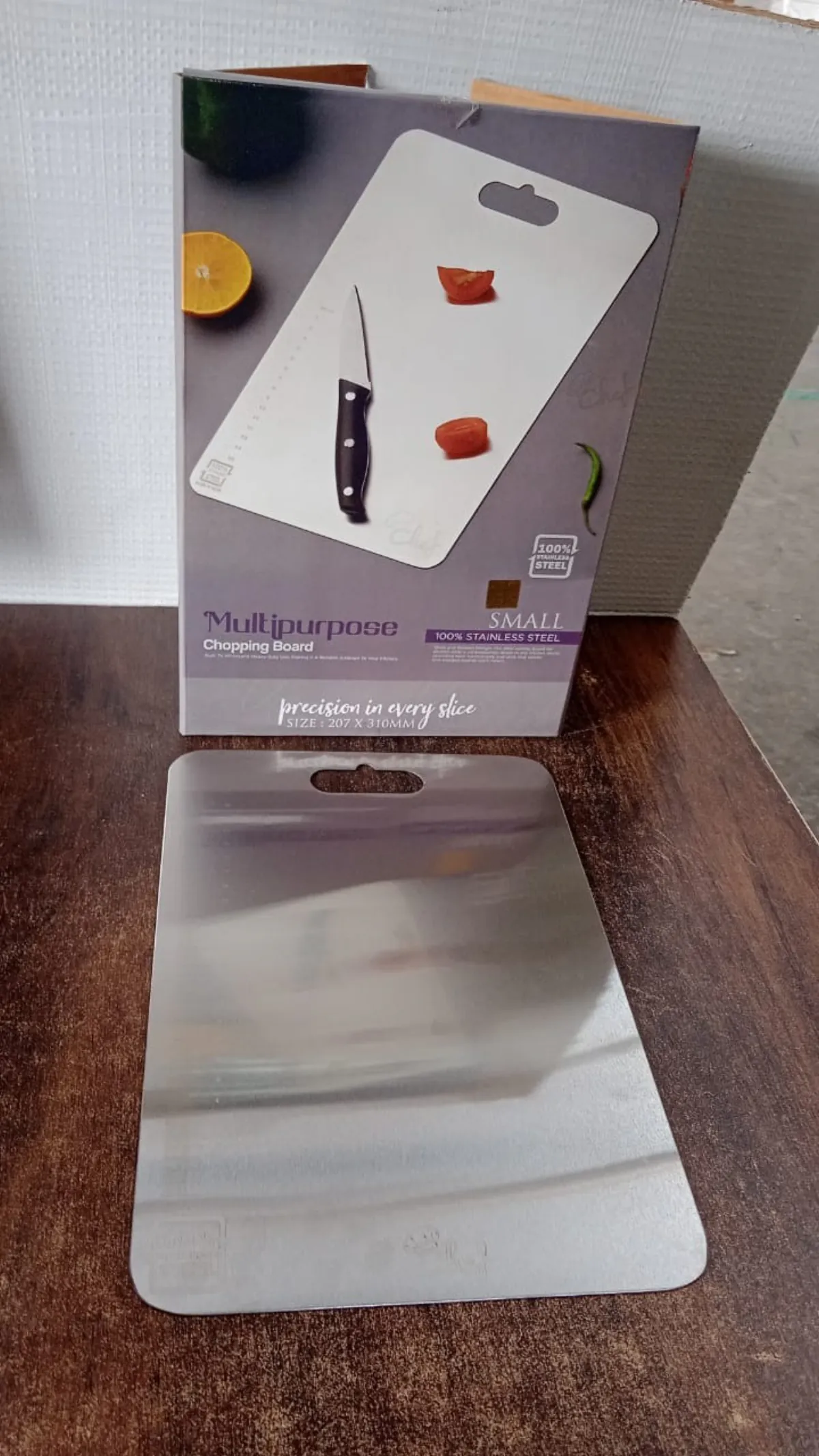 Stainless steel cutting board kitchen