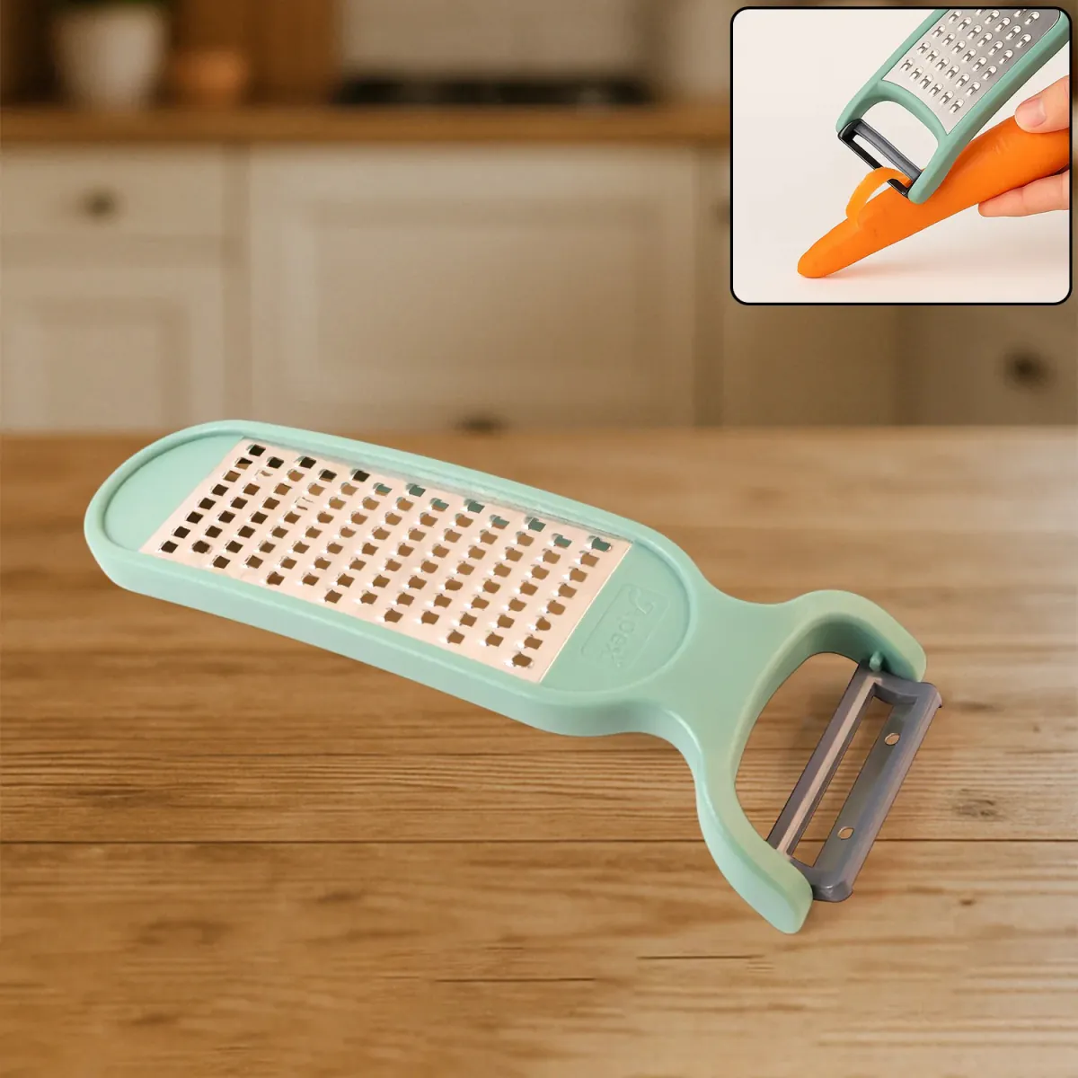 2-in-1 Vegetable Grater Peeler Tool – Kitchen Cutter (2 Pcs) 3 2-in-1 Vegetable Grater Peeler Tool – Kitchen Cutter (2 Pcs) - Image 3