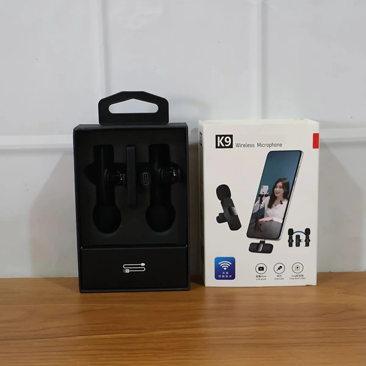 k9 dual wireless microphone set