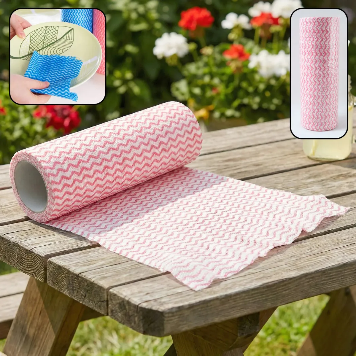 Reusable Kitchen Cleaning Cloth Roll – Multipurpose Wipe Roll - Image 2