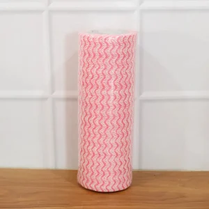 Reusable kitchen cleaning cloth roll wipe