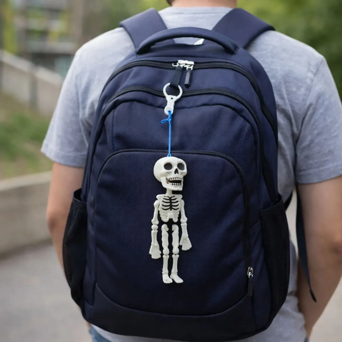 Skeleton doll keychain bag charm