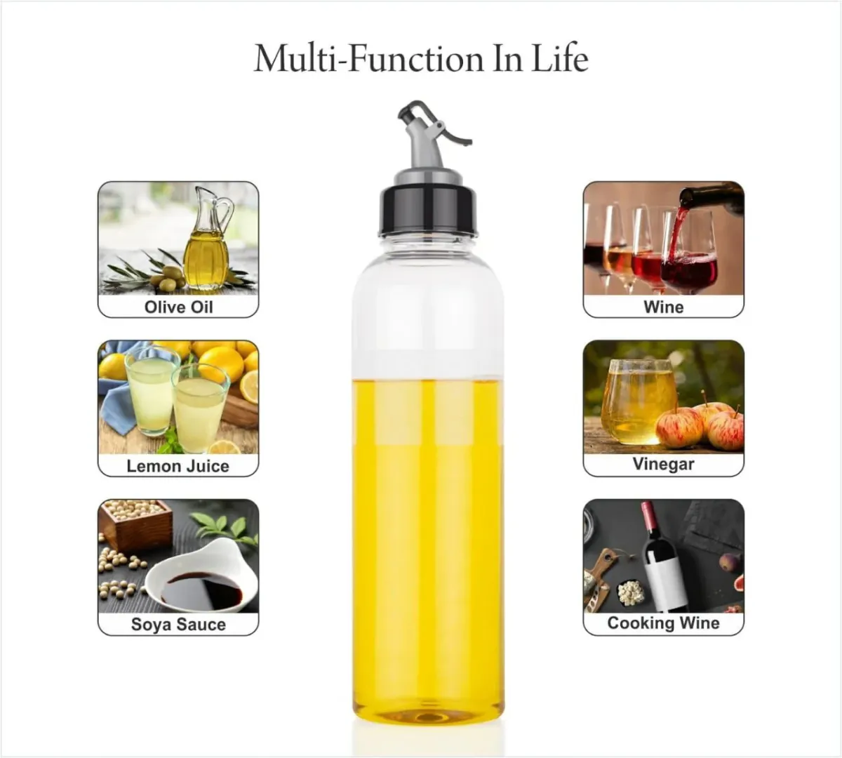 Oil Dispenser Bottle Drip Free Spout