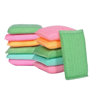 Kitchen scrubber pad cleaning sponge