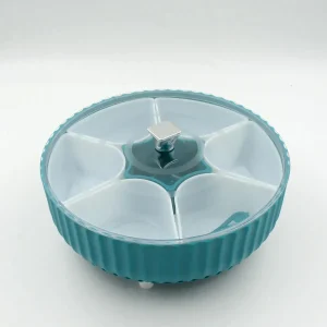 Rotating dry fruit organizer box tray