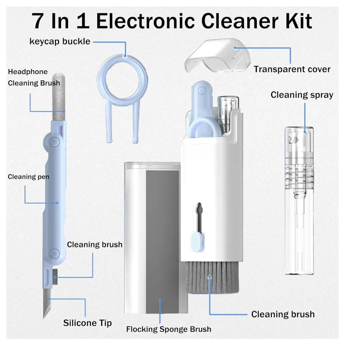 7 in 1 Electronic Cleaning Kit for Keyboard and Gadgets 11 7 in 1 Electronic Cleaning Kit for Keyboard and Gadgets - Image 11