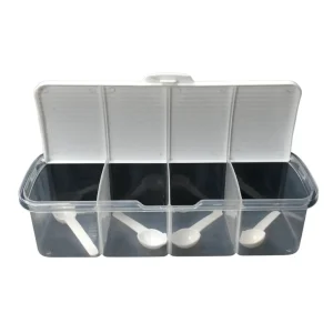 4 section masala storage box