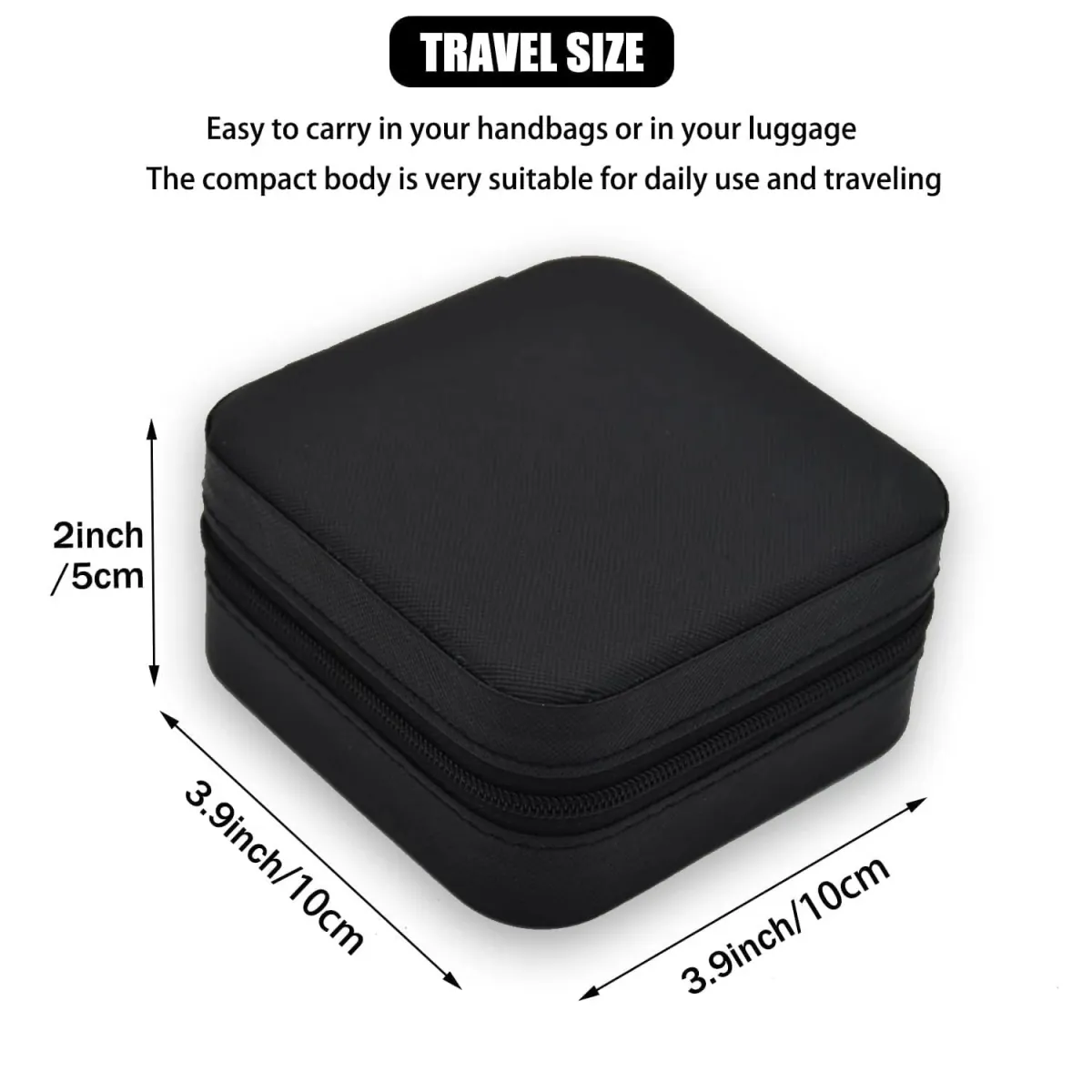 Travel Jewellery Organizer Box with PU Leather - 1 Pc - Image 7